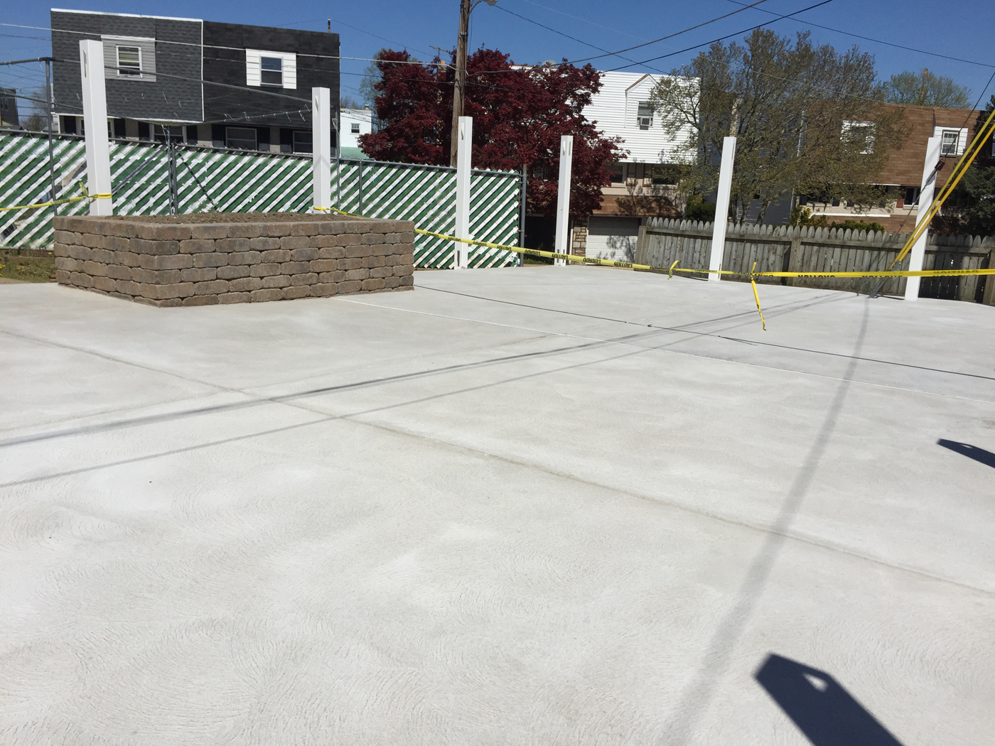 Backyard concrete Pour