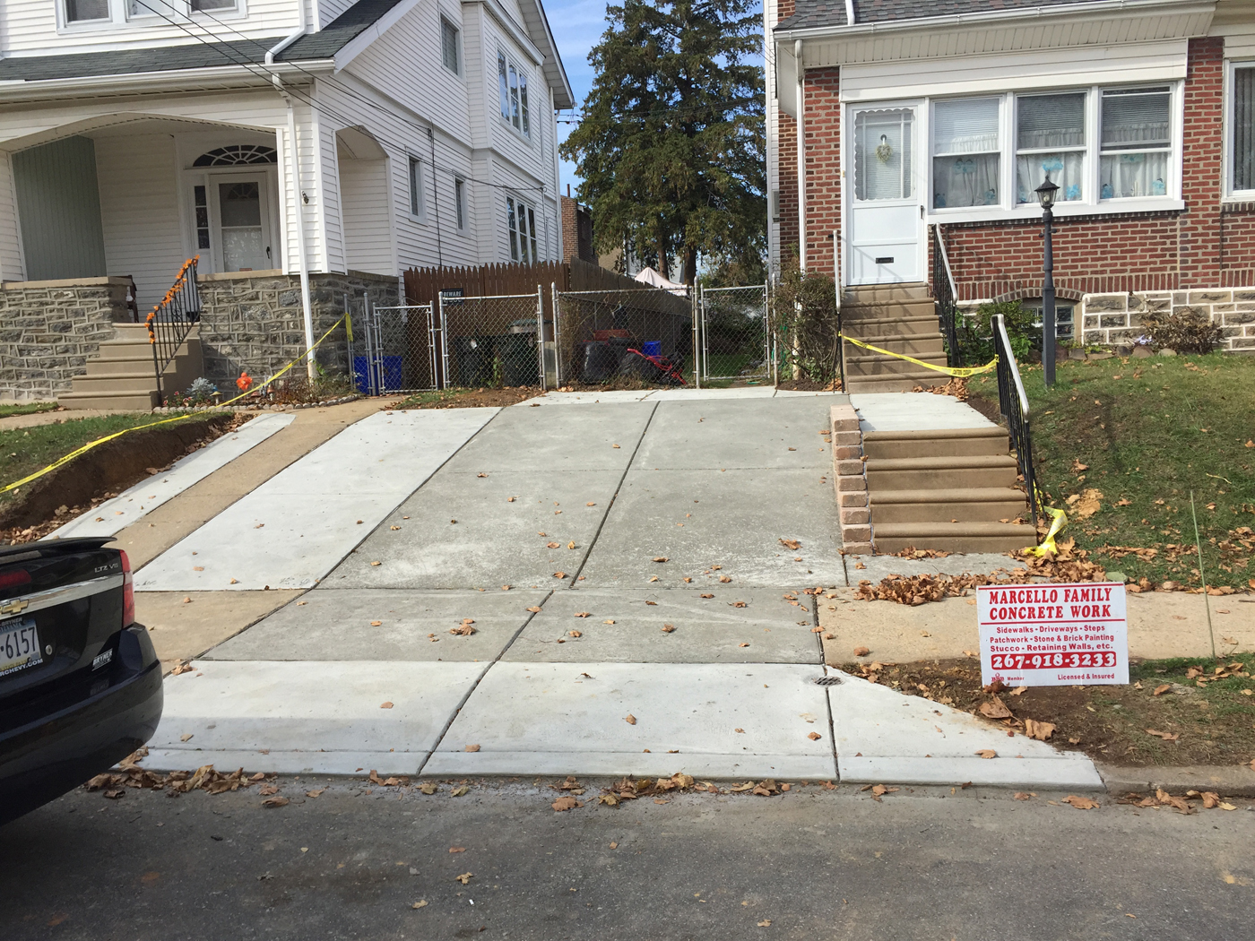 Driveway And Sidewalk concrete Replace