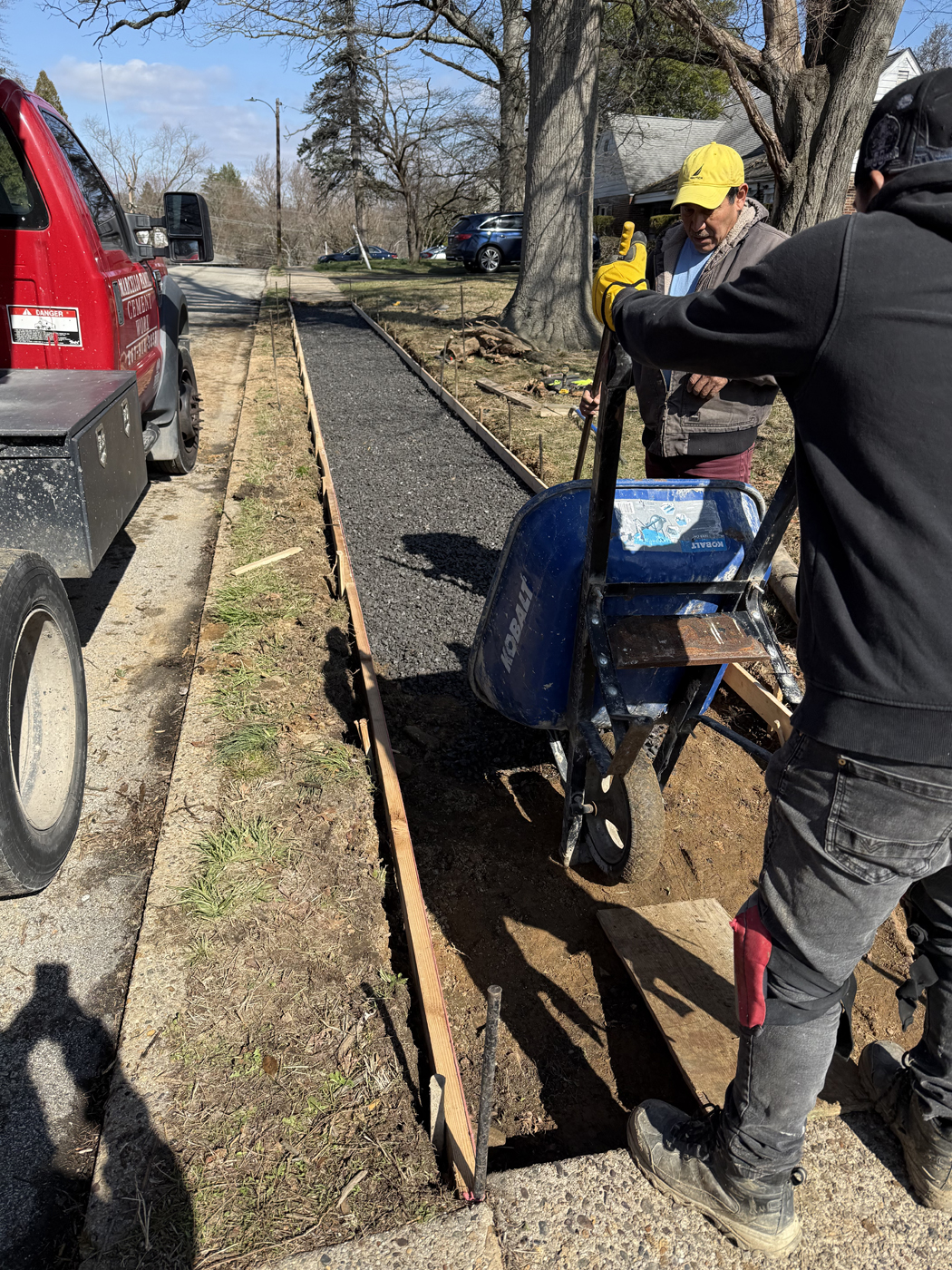 Sidewalk project &mdash; Failed panels. &mdash; Northeast Philadelphia by Marcello Family Cement Work