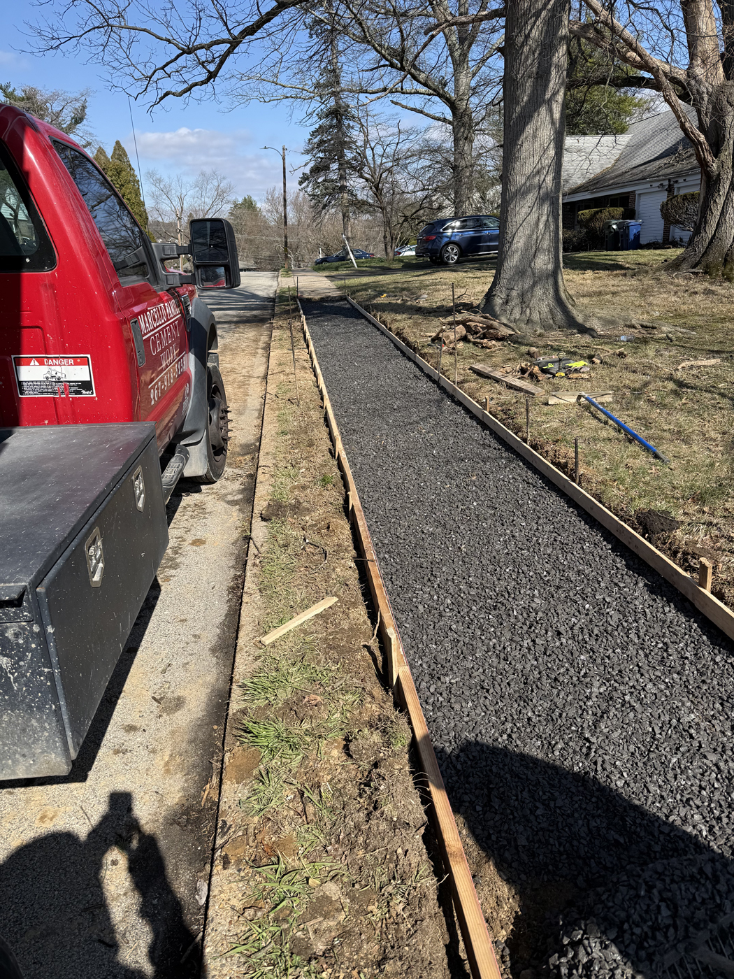 Sidewalk project &mdash; Slab pulled. &mdash; Northeast Philadelphia by Marcello Family Cement Work