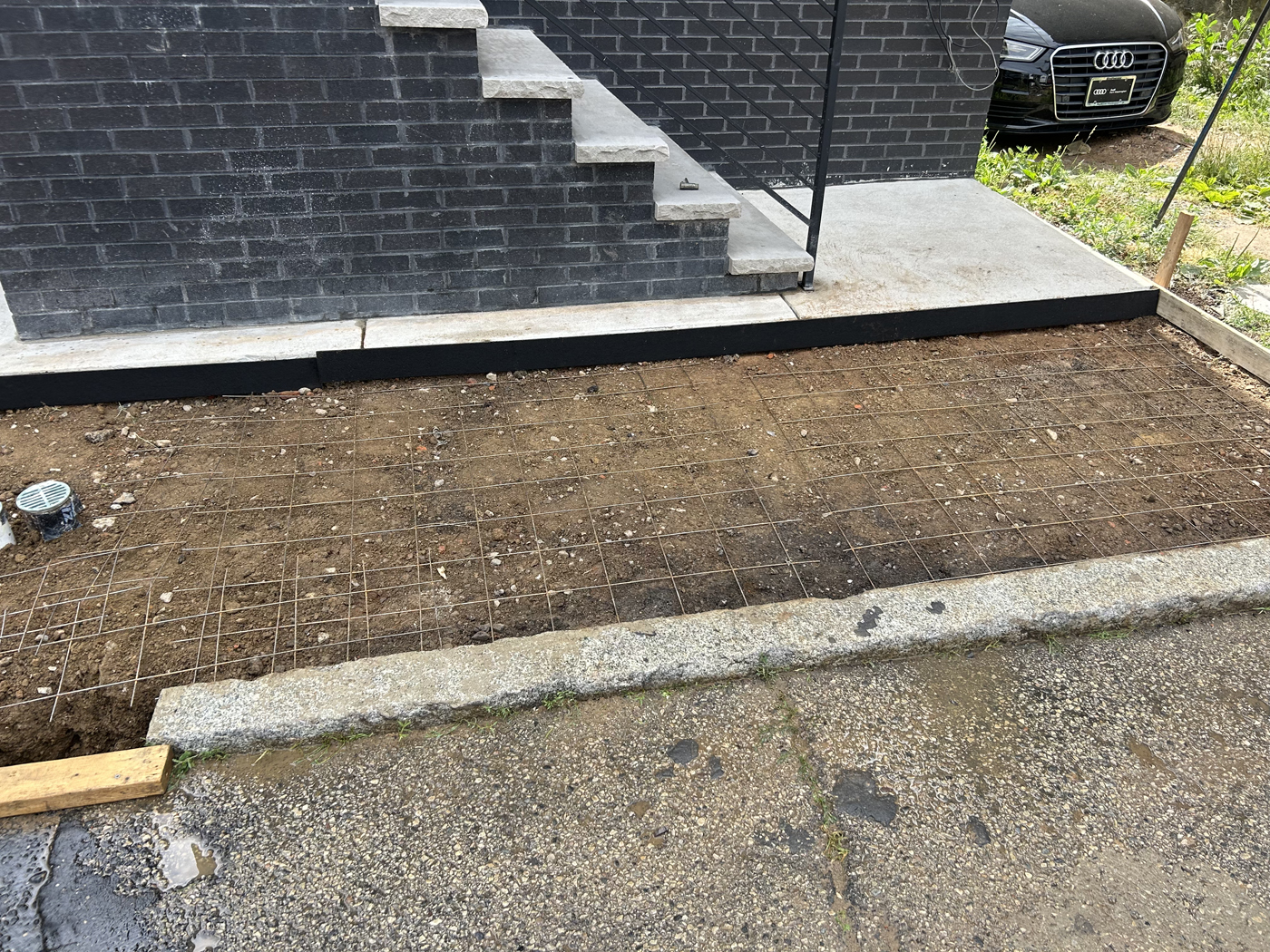 Sidewalk project &mdash; Slab pulled. &mdash; Center City Philadelphia by Marcello Family Cement Work