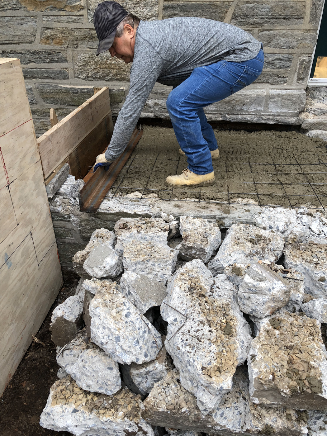 Steps · Bull-nose project &mdash; Crumbling step set. &mdash; Philadelphia by Marcello Family Cement Work