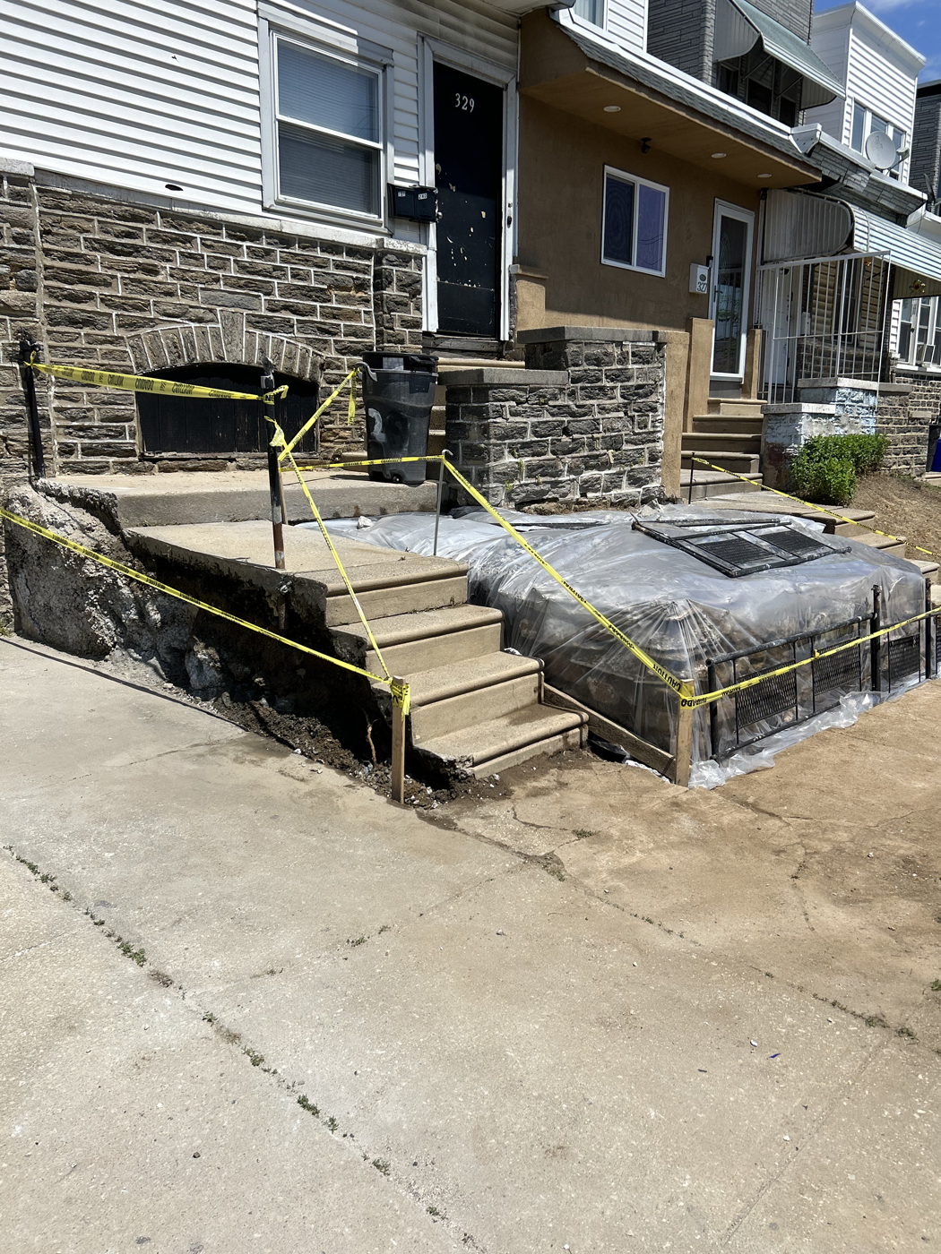 Porch + Steps project &mdash; Separated porch and steps. &mdash; Philadelphia by Marcello Family Cement Work