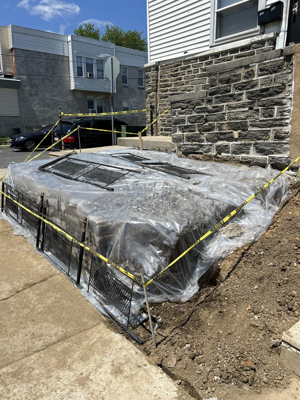 Porch + Steps project &mdash; One continuous pour. &mdash; Philadelphia by Marcello Family Cement Work