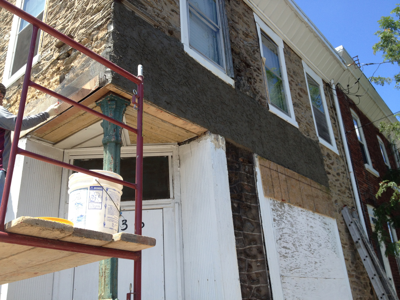 Masonry repair work in Philadelphia by Marcello Family Cement Work