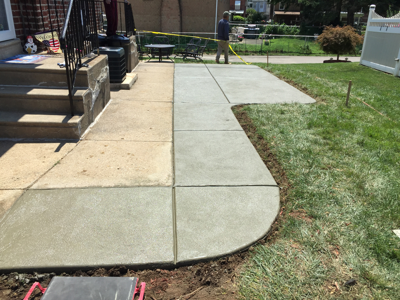 Philly concrete Patio Extension