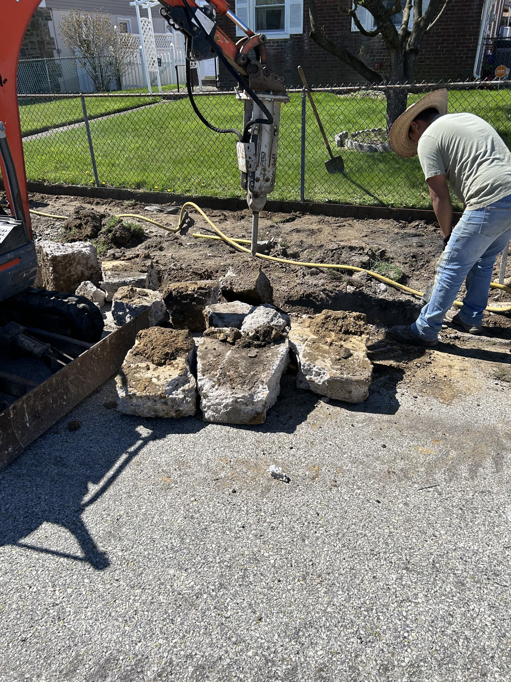 Sidewalk project &mdash; Cracked panels. &mdash; Philadelphia by Marcello Family Cement Work