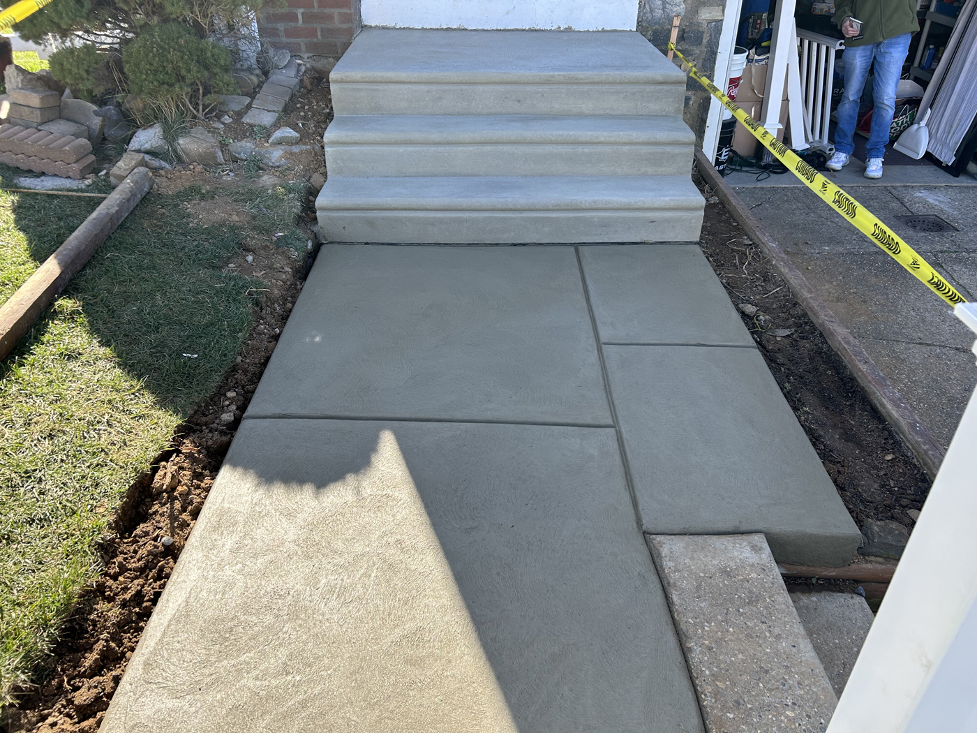 Philly Entrance Pad And Steps concrete