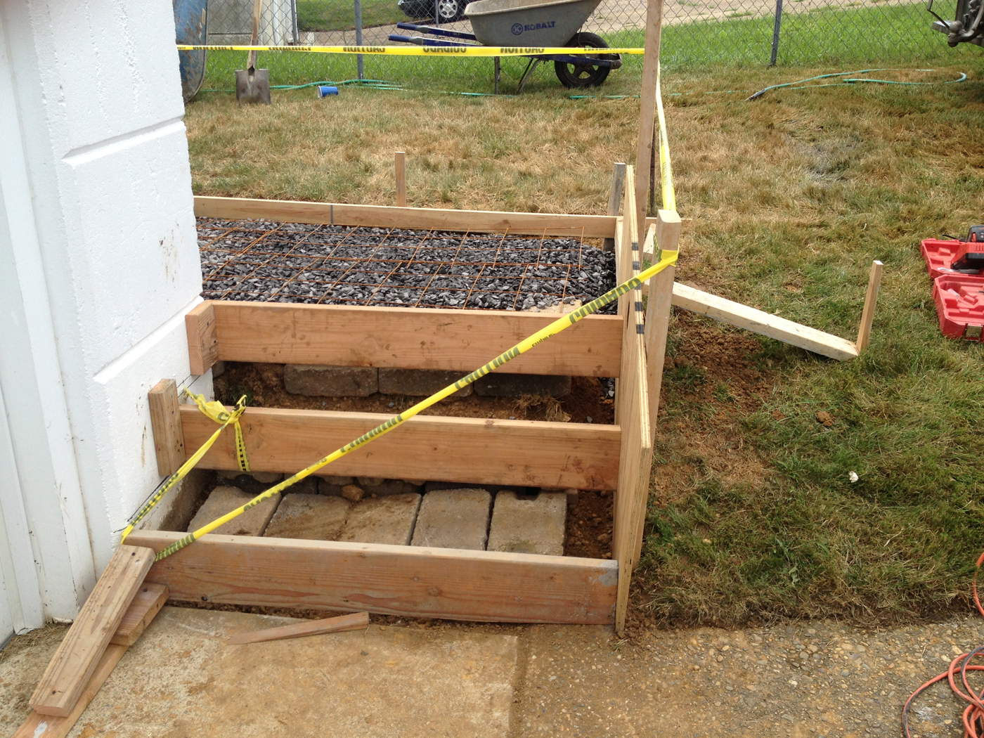 Finished concrete house walkway in Philadelphia