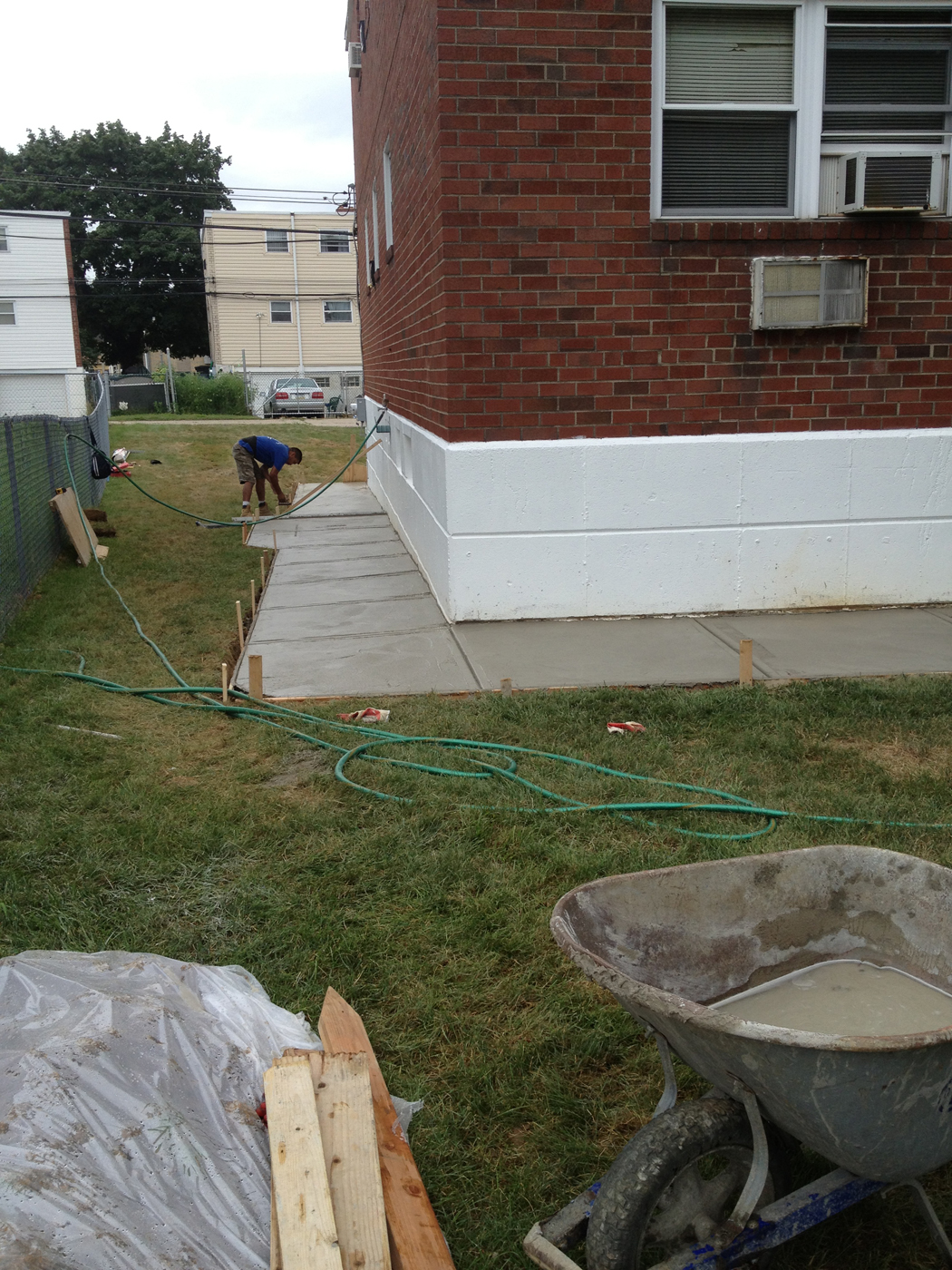Philly House Walkway Redo concrete