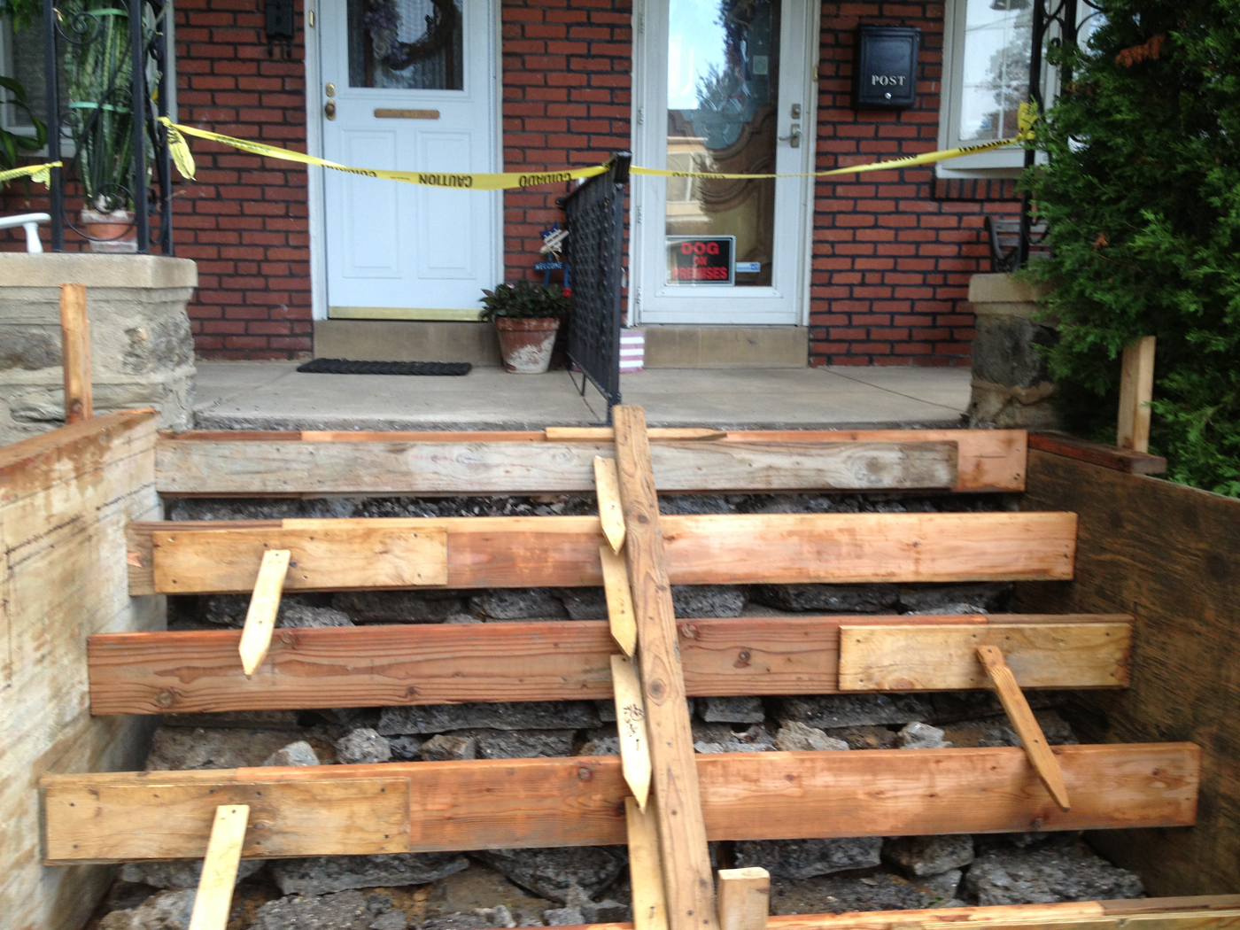 Steps · Twin set project &mdash; Both sets pulled. &mdash; Philadelphia by Marcello Family Cement Work