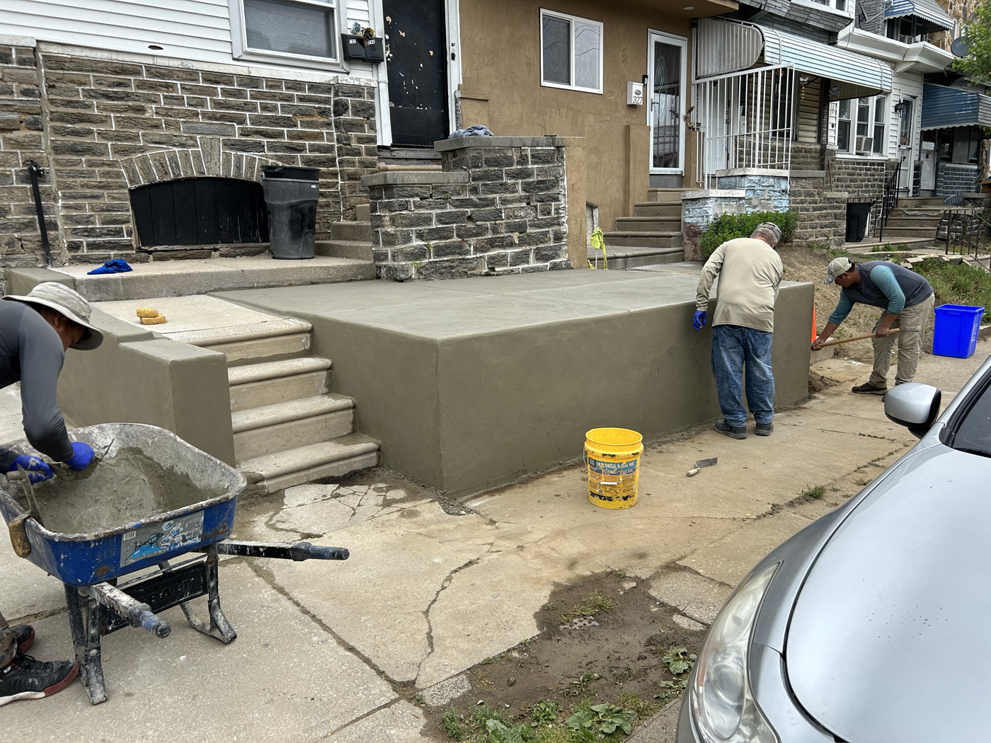 Concrete Porch And Steps Rebuild, Marcello Family Cement Work